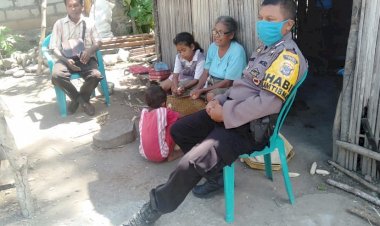 Bhabinkamtibmas-Desa-Oenak-Imbau-Warga-Jangan-Mudik