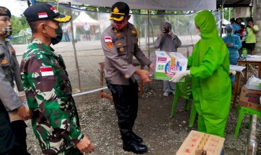 Kompak,-Kapolres-TTU-bersama-Dandim-1618-Lakukan-Pengecekan-Pos-Pengamanan-Covid-19