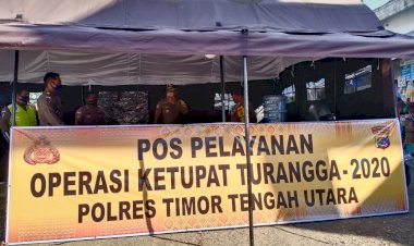 Pastikan-Kesiapsiagaan-Polres-TTU,-AKBP-Nelson-Lakukan-Pengecekan-Pos-Pengamanan-Ketupat