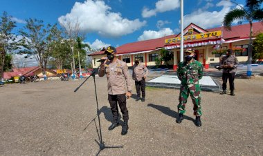 Patroli-Gabungan-TNI/Polri-Sosialisasi-Penerapan-PPKM-Level-3-di-TTU