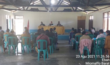 Angka-Covid-19-Meningkat-di-Miobar,-Kapolsek-Ikut-Susun-Strategi-Tangkal-Penyebaran-Covid-19