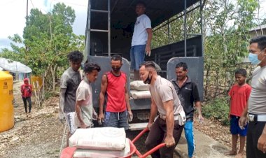 Peduli-Sesama-Umat-Beragama,-Polres-TTU-Bantu-Pembangunan-Musolah-Oepah