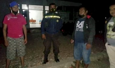 Jelang-Pelantikan-Kades-Nifunenas,-Anggota-Polsek-Insana-Patroli-Malam