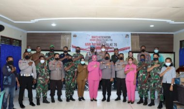 Sambut-HUT-Ke-76-Bhayangkara,-Polres-TTU-Bantu-Masyarakat-Kurang-Gizi