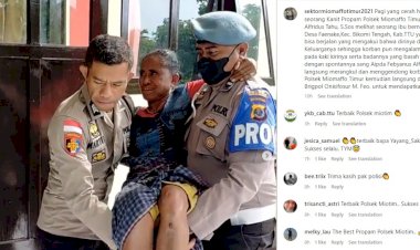Aksi-Kanit-Propam-Polsek-Miotim-Gendong-Seorang-Ibu,-Netizen-:-Terima-Kasih-Pak-Polisi