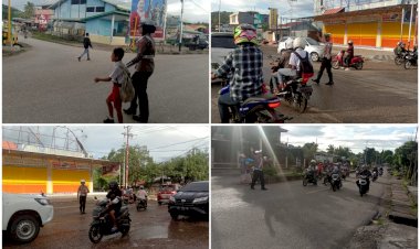 Gelar-Strong-Poin-Pagi,-Anggota-Sat-Lantas-Polres-TTU-Imbau-Pengendara-Tentang-Tertib-Lalin