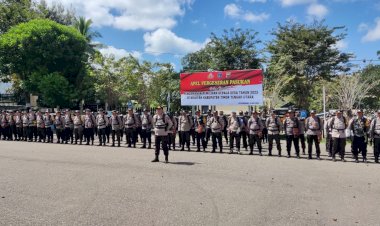 Kerahkan-249-Personil-Kawal-Pilkades,-Kapolres-TTU-Tekankan-Pemahaman-Tupoksi-dan-Bangun-Sinergitas