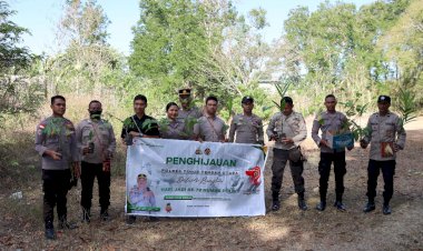 Wujud-Cinta-Lingkungan-Dalam-Rangkaian-Kegiatan-Hari-Jadi-ke-72-Humas-Polri,-Polres-TTU-Gelar-Penghijauan