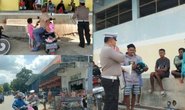 Sasar-Pedagang-Pasar,-Unit-Kamsel-Satlantas-Polres-TTU-Sosialisasi-Kamseltibcarlantas