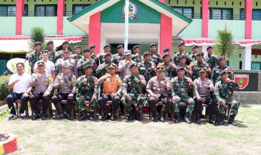 Bangun-Sinergitas-TNI/Polri,-Kapolres-TTU-Jalin-Silaturahmi-dengan-Satgas-Pamtas-RI-RDTL