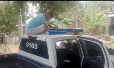 Respon-Cepat-Petunjuk-Kapolri,-Sat-Lantas-Polres-TTU-Tutup-Kaca-Film-Lampu-Biru-Mobil-Patroli