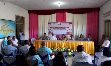 Nusantara-Cooling-System-:-Kapolres-TTU-Kunjung-Kantor-Relawan-Tem-Neno