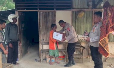 Rayakan-HUT-ke-79-RI,-Polsubsektor-Napan-Polsek-Miotim-Polres-TTU-Gelar-Baksos