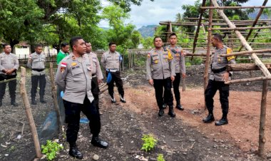 Kapolres-TTU-Pantau-Program-Ketahanan-Pangan:-Polsek-Insana-Utara-Kelola-Lahan-Mati-Menjadi-Lahan-Produktif