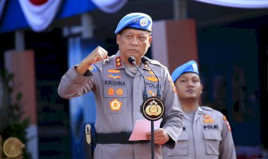 Polri-Kembali-Kirim-Pasukan-untuk-Misi-Perdamaian-PBB,-Latpragas-Satgas-FPU-7-MINUSCA-Resmi-Dimulai