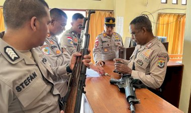 Polres-TTU-Verifikasi-Data-dan-Aset-Polsek-Biboki-Utara-Jelang-Sertijab-Kapolsek
