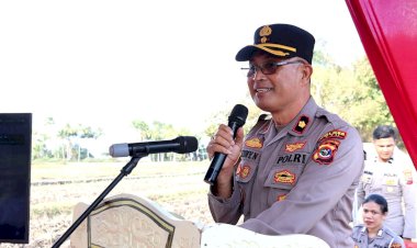 Polri-Dukung-Swasembada-Pangan-Nasional,-Penanaman-Jagung-Serentak-Kuartal-III-di-Desa-Hauteas-Barat-TTU
