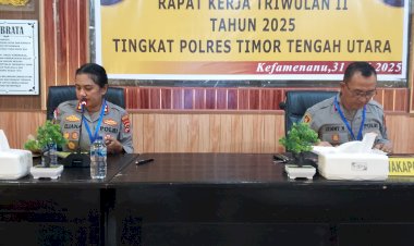 AKBP-Eliana-Papote-Tekankan-Etika-Kelembagaan-dalam-Rapat-Kerja-Triwulan