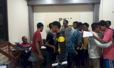 Tawuran-Pemuda-Takin–Maumolo-Berakhir-Damai-di-Polres-TTU