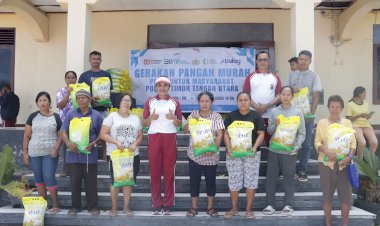 Sinergi-Polri-Bulog:-Polres-TTU-Jaga-Stabilistas-Harga-Kebutuhan-Beras-Warga-Lewat-Pasar-Murah