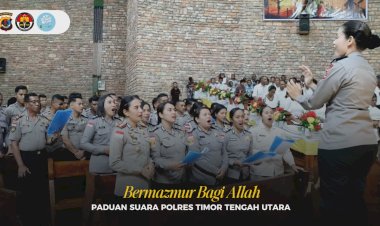 Usung-NTT-Penuh-Kasih,-Pengamanan-Humanis-Polres-TTU-Hadirkan-Koor-Ekumene-Saat-Perayaan-Ibadah-Paskah
