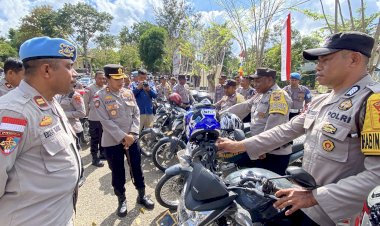 Pertegas-Kedisiplinan-Personil,-Kapolres-TTU-Pimpin-Langsung-Pengecekan-Intensif-Kendaraan-Dinas