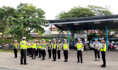 Perketat-Kesiapan-Personel,-Satlantas-Polres-TTU-melaksanakn-Apel-persiapan-Ops-Keselamatan-Turangga-2026