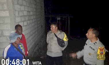 Cegah-Kejahatan,-Polsubsektor-Naibenu-Patroli-Malam-dan-Sambangi-Warga