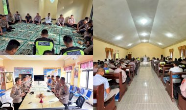 Perkuat-Integritas-dan-Nilai-Kemanusiaan,-Polres-TTU-Gelar-Binrohtal-Rutin-Lintas-Agama