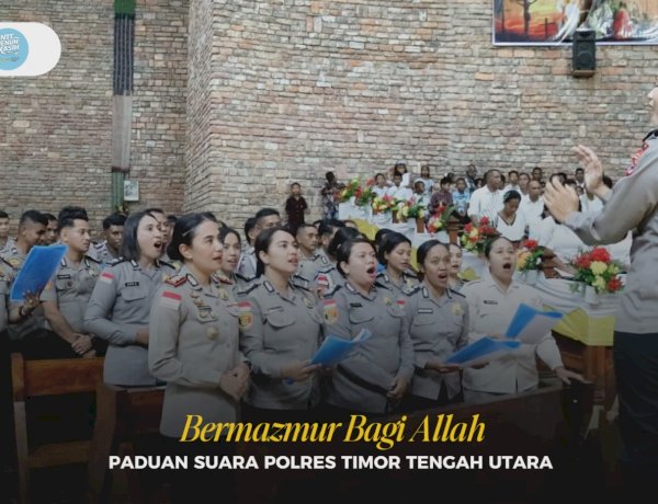 Usung NTT Penuh Kasih, Pengamanan Humanis Polres TTU Hadirkan Koor Ekumene Saat Perayaan Ibadah Paskah