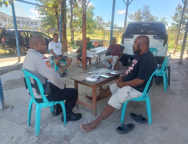 Redam Potensi Konflik Sengketa Lahan, Aipda Julius Selan Laksanakan ‘Cooling System’ di Desa Naiola