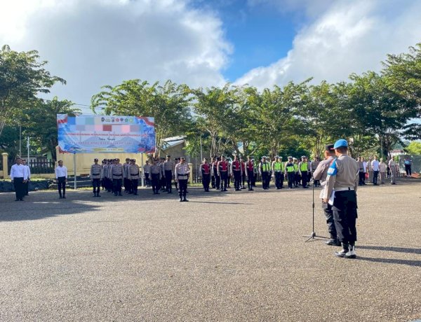 Pimpin Apel Jam Pimpinan, Kompol Sudirman: Komitmen Berikan Pelayanan Humanis di Bumi Biinmaffo