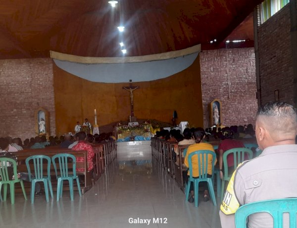 Polres TTU Perkuat Kepercayaan Masyarakat Melalui Pelayanan Pengamanan Ibadah Minggu