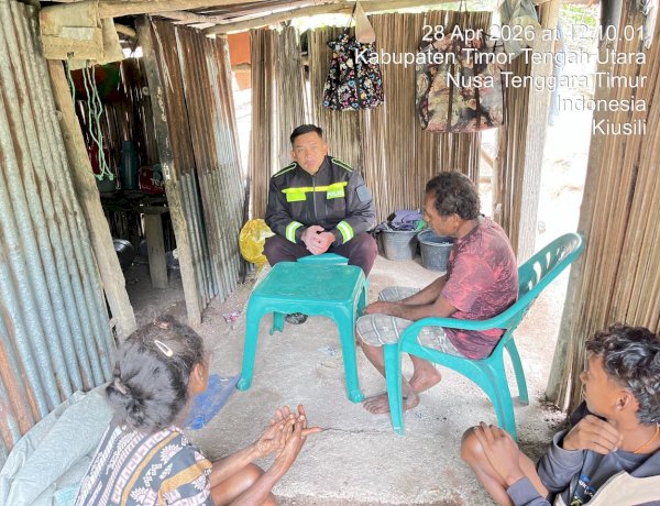 Tingkatkan Pelayanan Publik, Bhabinkamtibmas Desa Kiusili Sinergi dengan Aparat Desa Terkait Administrasi Pertanahan