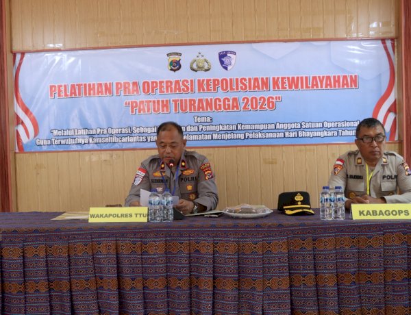 Wujudkan Kamseltibcarlantas Kondusif Menjelang Hari Bhayangkara, Polres TTU Resmi Buka Pelatihan Pra Operasi 
