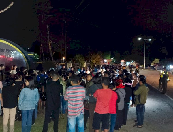 Polres TTU Kawal Aksi Solidaritas 1.000 Lilin untuk Dr. Eliza Princila Utami Pakaenoni