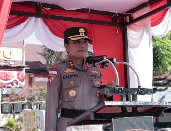 Kapolres TTU Pimpin Sertijab Wakapolres, Pejabat Utama Serta Dua Kapolsek Dalam Lingkup Polres TTU.