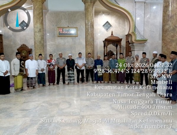 Subuh Keliling Polres TTU, Perkuat Sinergi Polri dan Masyarakat dalam Menjaga Kamtibmas