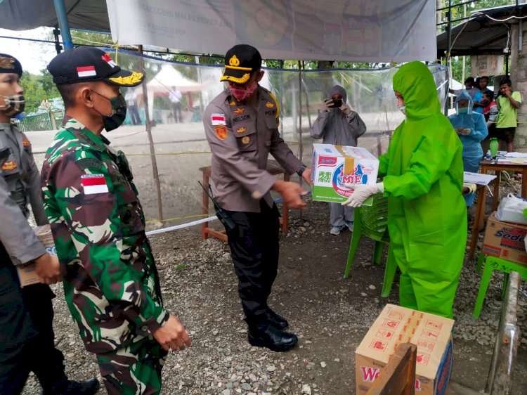 Kompak, Kapolres TTU bersama Dandim 1618 Lakukan Pengecekan Pos Pengamanan Covid-19