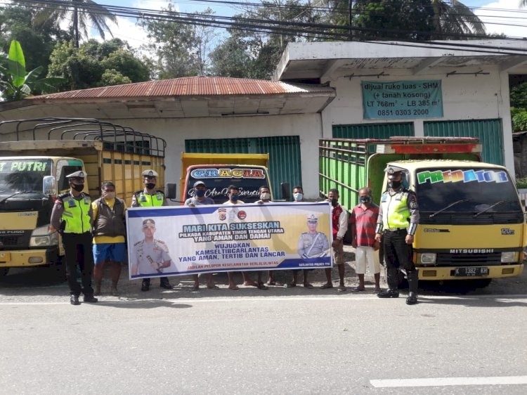 Tak Mengenal lelah, Sat Lantas Polres TTU terus Berikan Imbauan.