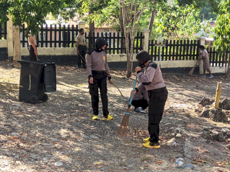 Sabtu Bersih, anggota Polres TTU selalu laksanakan kurve