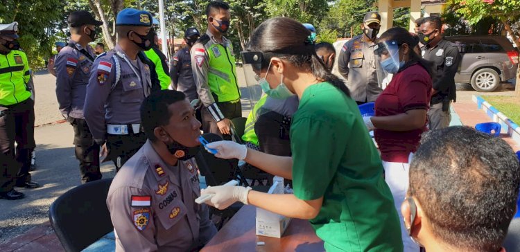 139 Anggota Polres TTU Ikut Tes Narkoba Pakai Air Liur, Simak Hasilnya