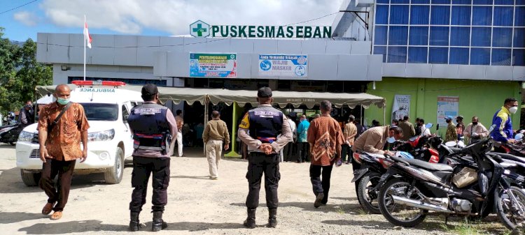 Dapat Pengamanan Polsek, Vaksin Hari Ke-II di Miobar Lancar