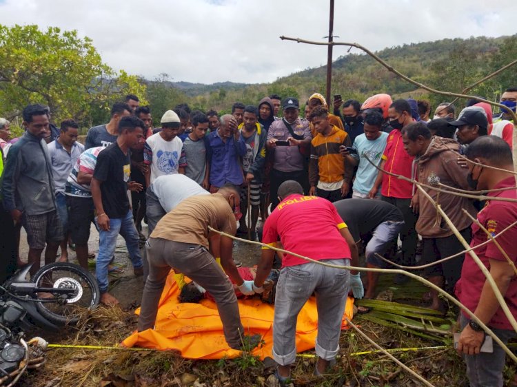 VTA Alami Laka Tunggal Hingga Meninggal, Lantas Polres TTU Lakukan Visum