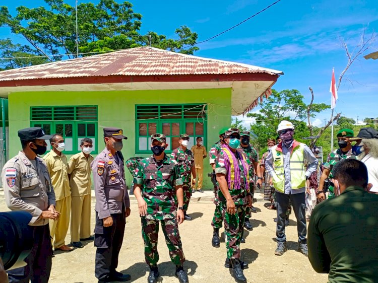 Kapolsek Miotim Dampingi Danrem 161/WS Kupang Kunjungi Perbatasan