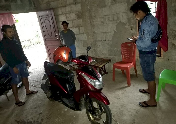 Buser Polres TTU Amankan Satu Unit Motor Titipan Orang Tak Dikenal