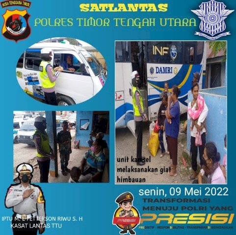 Beri Himbauan di Terminal Kota Kefa, Lantas Polres TTU Sosialisasi Faktor Penyebab Kecelakaan