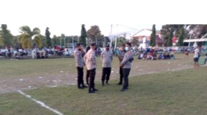 Kabag Ops Polres TTU Pimpin Pengamanan Turnamen Sepak Bola Pelajar