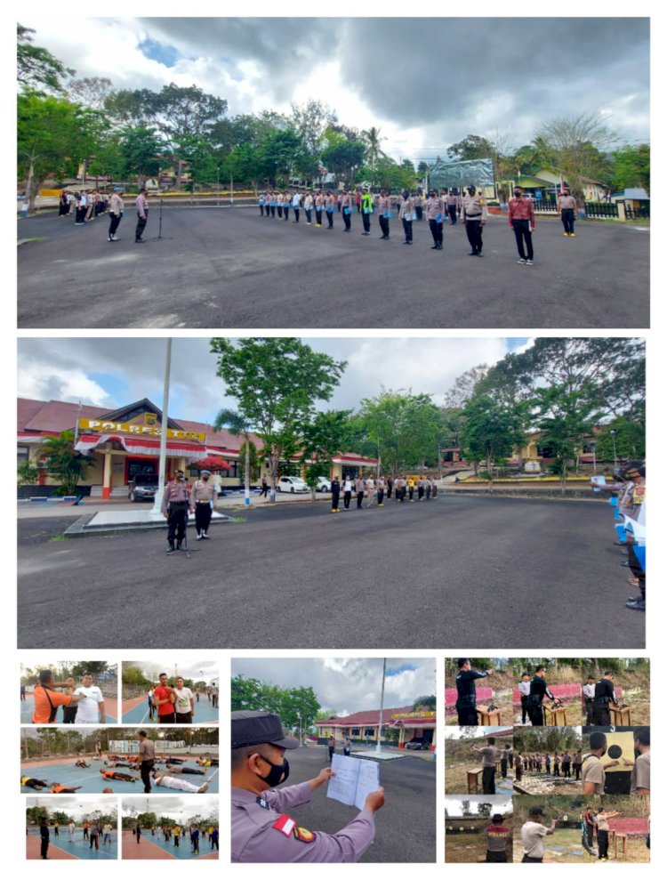 Tingkatkan Kemampuan Anggota, Polres TTU Gelar Latihan Tembak dan Bela Diri