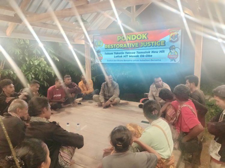 Pondok Restorative Justice jadi Saksi Kapolsek Miotim Mediasi Dugaan Kasus Pengeroyokan